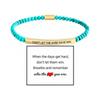 JYL Bracelet  Motivational Quote Stainless Steel Encourages Resilience & Hope