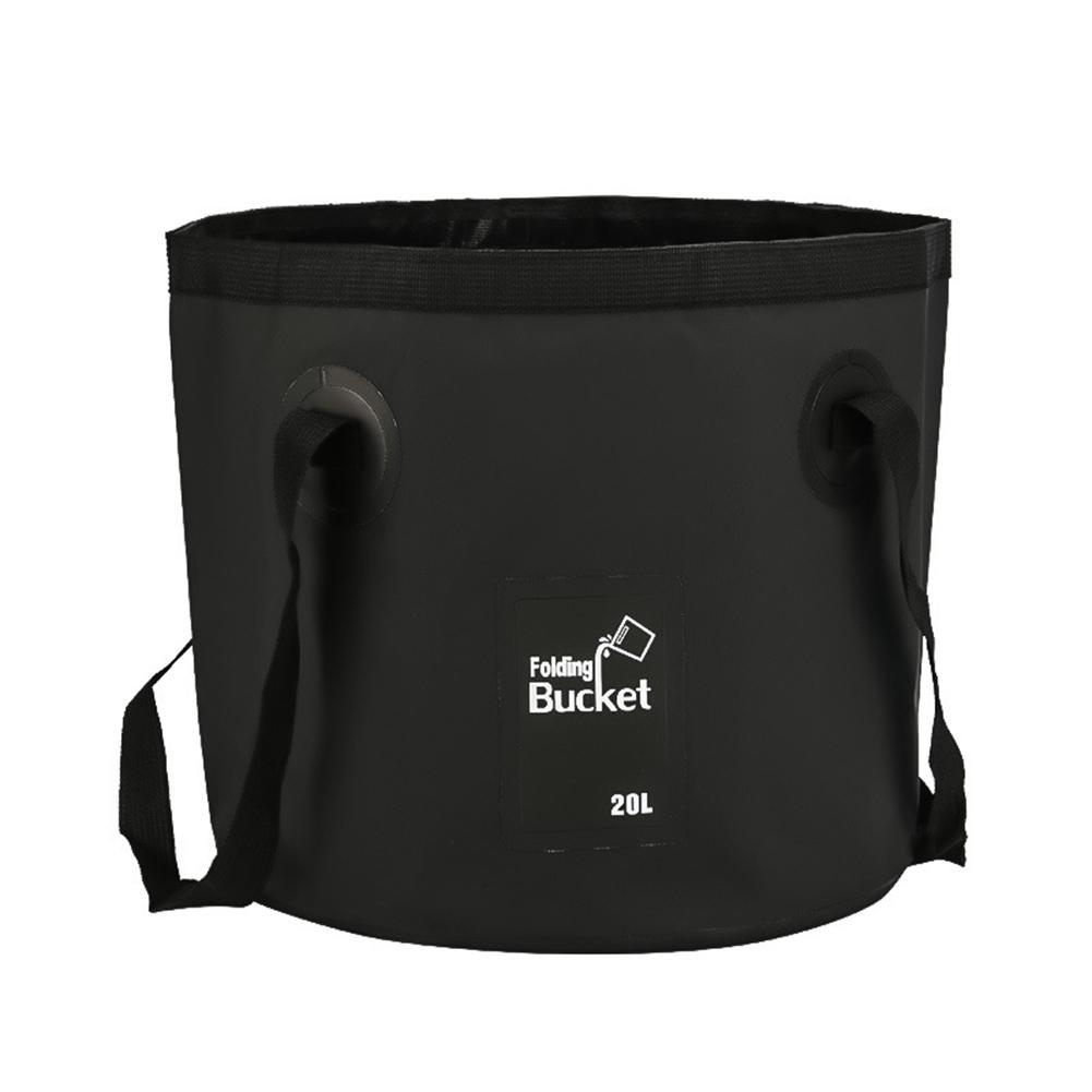 20L Fishing Folding Bucket Waterproof Collapsible Bucket Multifunction Camping Bucket Bag Lightweight for Travel Fishing Boating