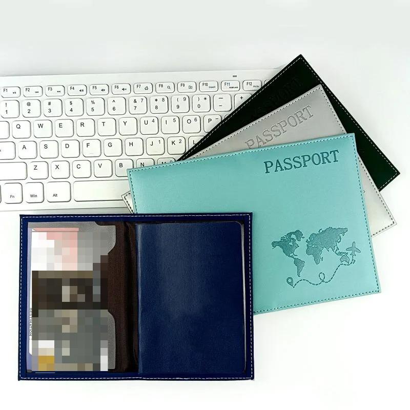 Travel Passport Holder Organizer Protective Women Men Card Case Credit Card Holder ID Document Passport Wallet Passport Cover
