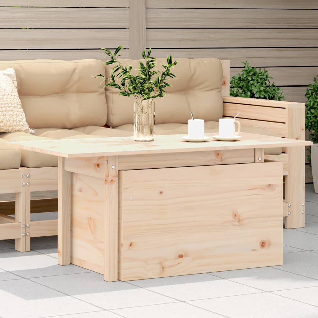 Garden Table 100x50x75 Cm Solid Pine Wood
