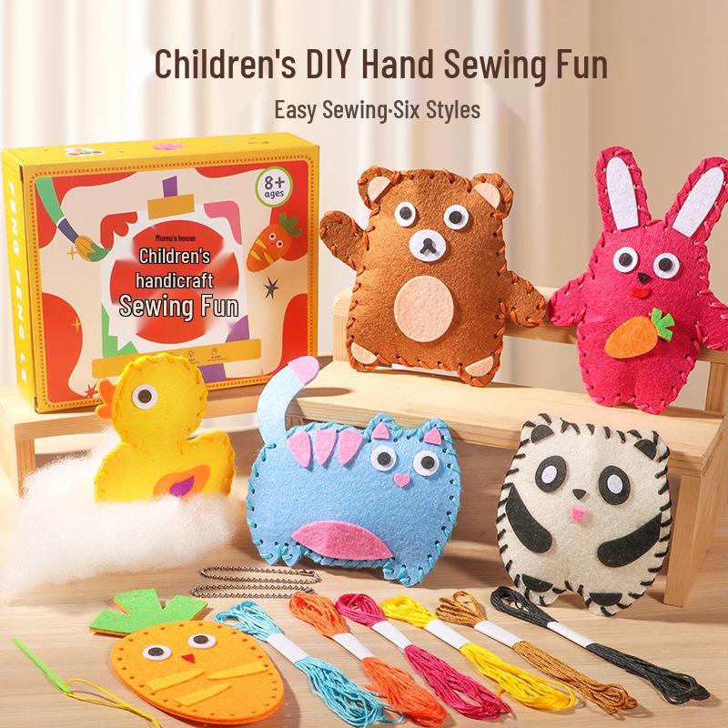 Kids' DIY Sewing Kit: Parent-Child Fun for Easy, Hand-Eye Coordination and Creative Projects