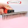 Double Row Pins Stainless Steel Dog Supplies Rake Comb Pet Grooming Comb Fur Cleaning Tool