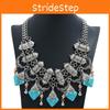 Retro European Style Box Chain Necklace With Alloy Finish For Womens Accessories