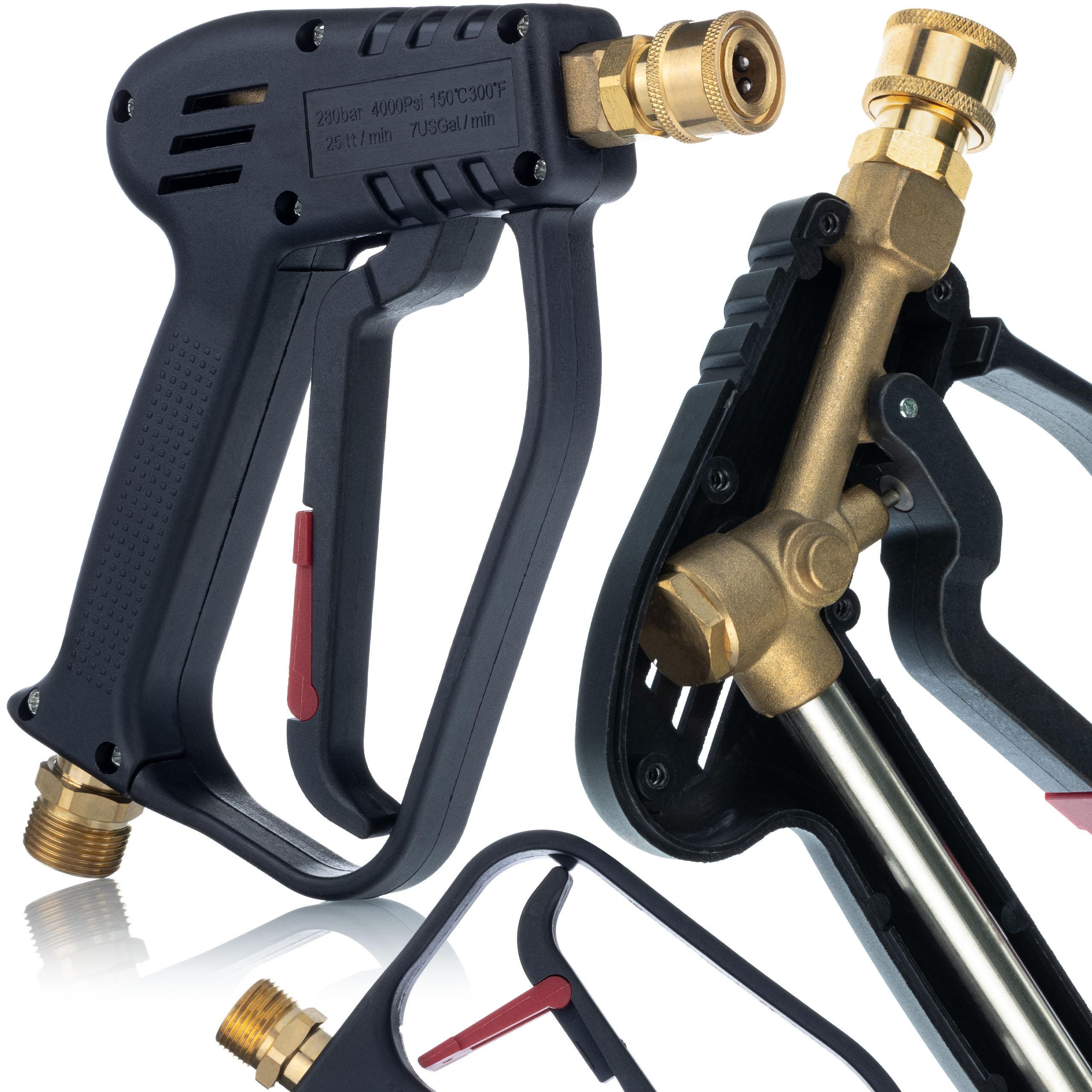 

Rosfix Pistolet do Myjki Ciśnieniowej 5000PSI – Wysoka Wydajność do 300°C | Gwint M22-14mm | Szybkozłączka 1/4
