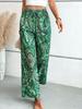Western Women’s 2025 Summer Printed Elastic Waist Wide Leg Pants
