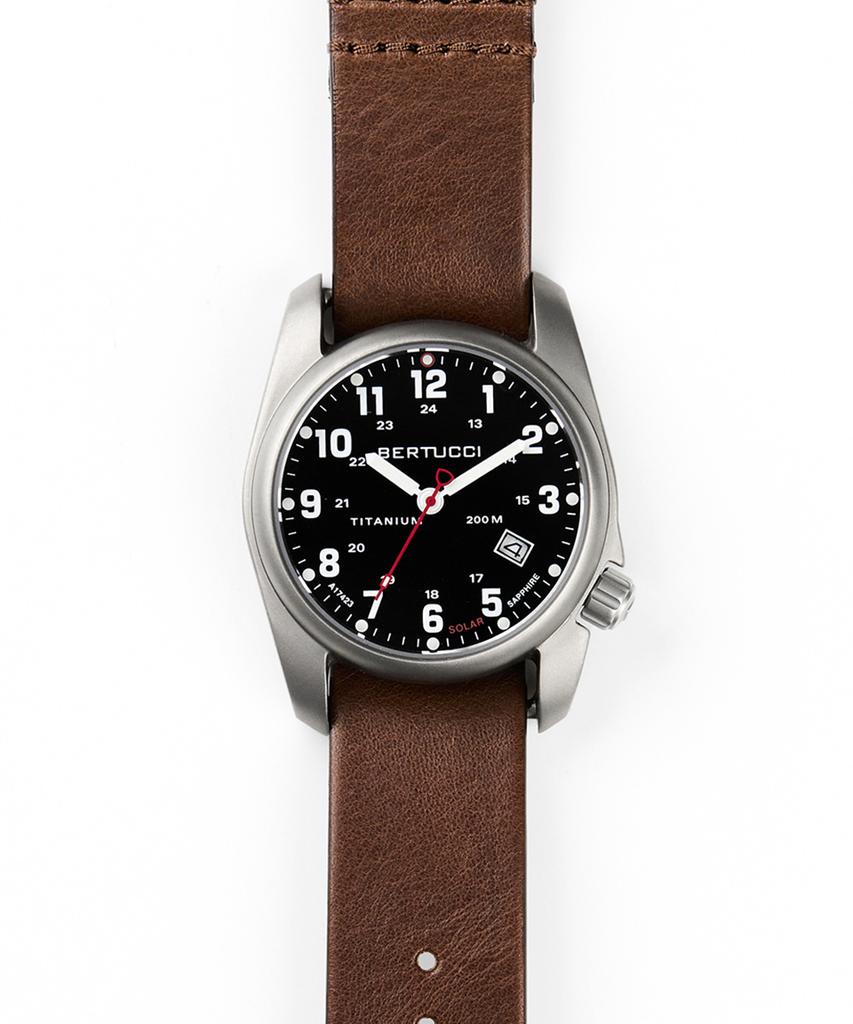 Beleutuchi Artisan Italian Leather Nato Strap 22Mm Tuscan Brown