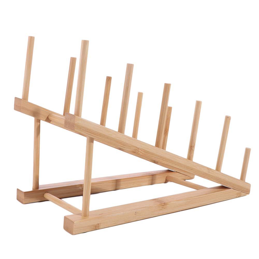 Ladder Type Pot Lid Holder Drying Dish Drain Rack Practical Kitchen Storage Stand  Shower Room