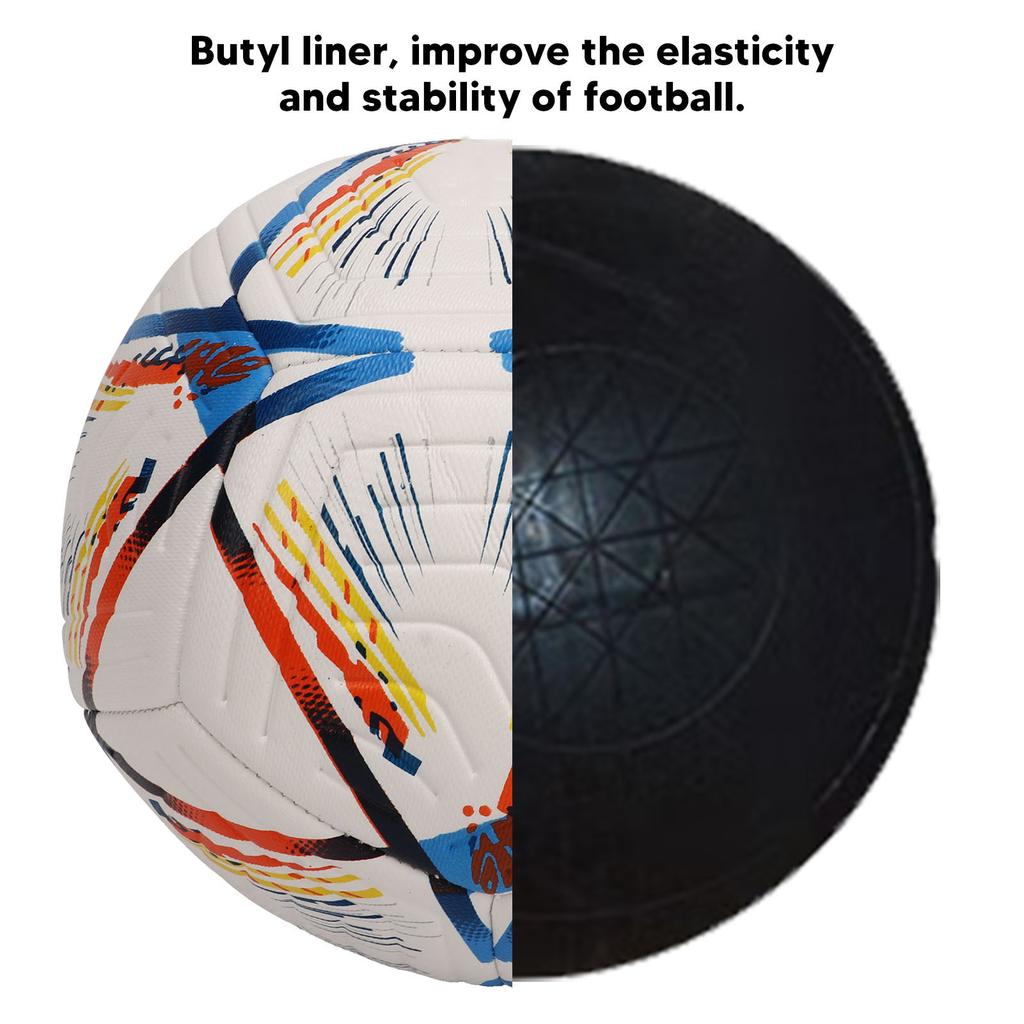 Football Training Balls PU Elastic Soccer Ball for Adult Youth Football Professional Team Size 5