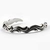 SHOVEOFF SVB-193 Rough Wave Men's Bangle Bracelet