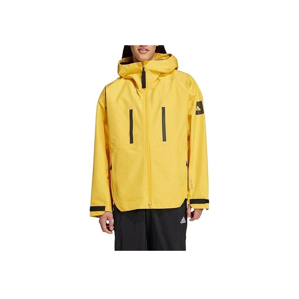 Adidas Logo Zipper Pocket Long Sleeve Jacket Men Jackets Yellow IM8528