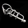 Male Urethral Masturbator Stainless Steel Urinary Catheter Chastity Lock Sounding Urethral Penis Plug Slave