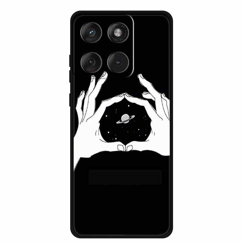 Für Motorola Edge 70 5G Hülle 2025 Mode Schwarz Silikon TPU Weiche Handyhülle Für Motorola Moto X70 Air 5G Rückseite Hülle Fundas