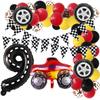 Racing-themed Party Balloon Set for Children's Birthday Party Decorations