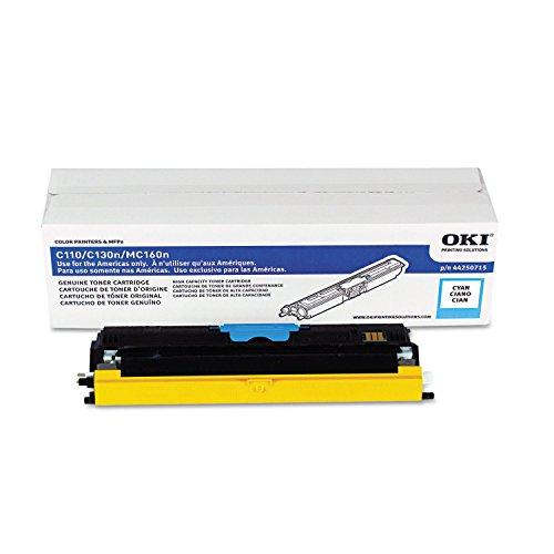 

OKI High Yield Cyan Toner Cartridge, 2500 Yield (44250715)