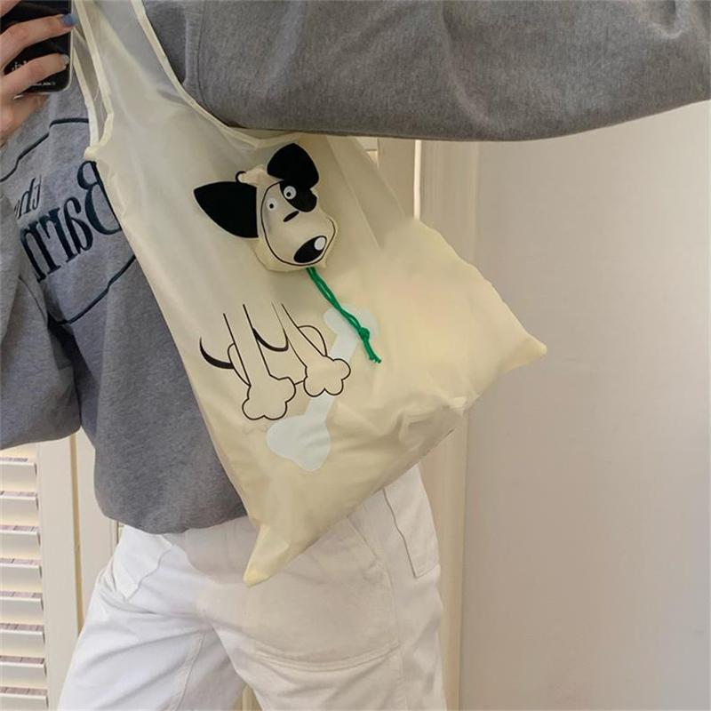 Cartoon Foldable Shopping Bag Portable Large Capacity Supermarket Eco-Friendly Bag