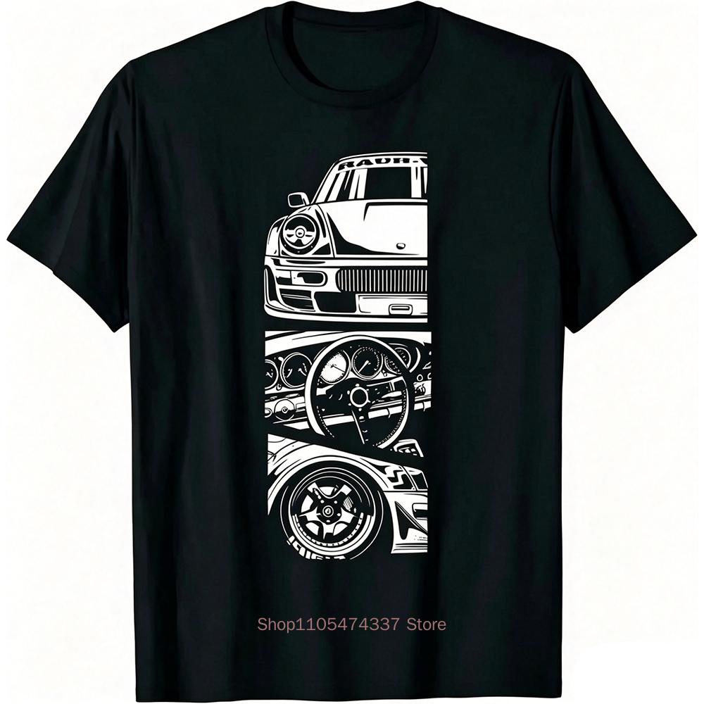 Unisexs Clothing Jdm Japanese Automotive Retro Race Oversized Tshirt Tuning Car Fitness T Shirt Oneck Casual Cotton Tshirt