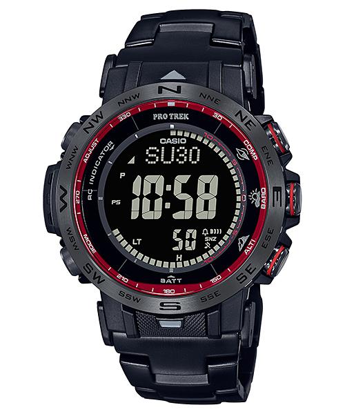 

Casio Pro Trek Men s Stainless Steel 100M Water Resistant Digital Alarm Quartz Watch PRW-30YT-1 чёрный