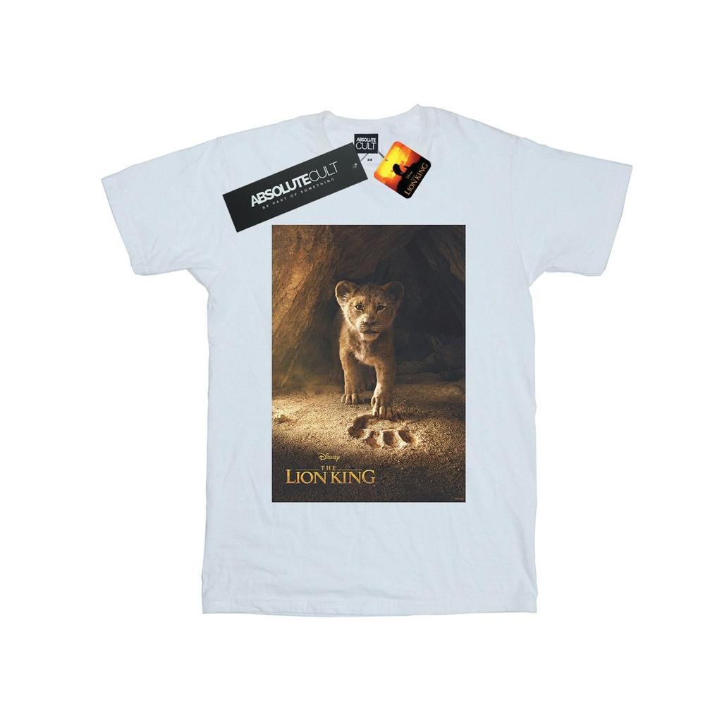 Disney Womens/Ladies The Lion King Movie Simba Poster Cotton Boyfriend T-Shirt