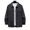 2025 European & American Slim Fit Heavyweight Twill Men's Autumn Long Sleeve Lapel Jacket