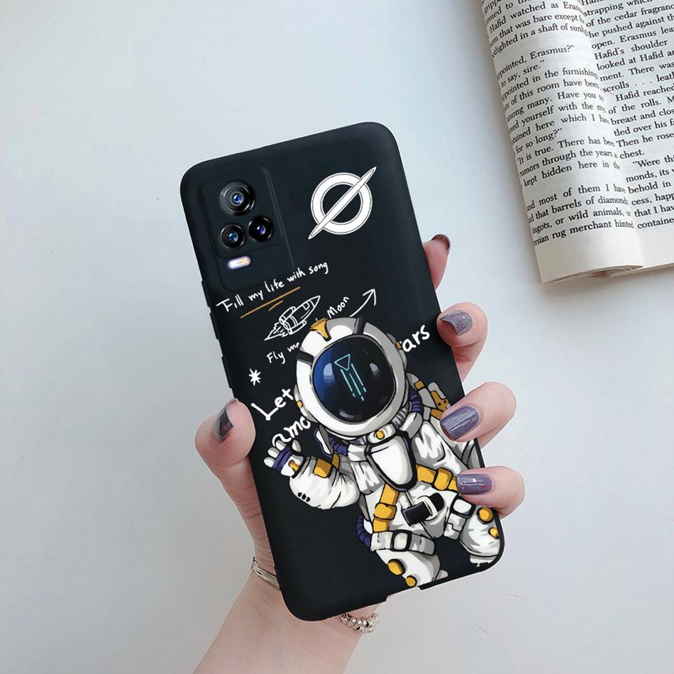 Para Funda Vivo V21e 2021 Gato Flor Suave TPU Fundas de Teléfono Para Vivo V21 V 21 V 21e 4G 5G V2061 V2066 V2108 V2050 Cubierta Trasera Fundas