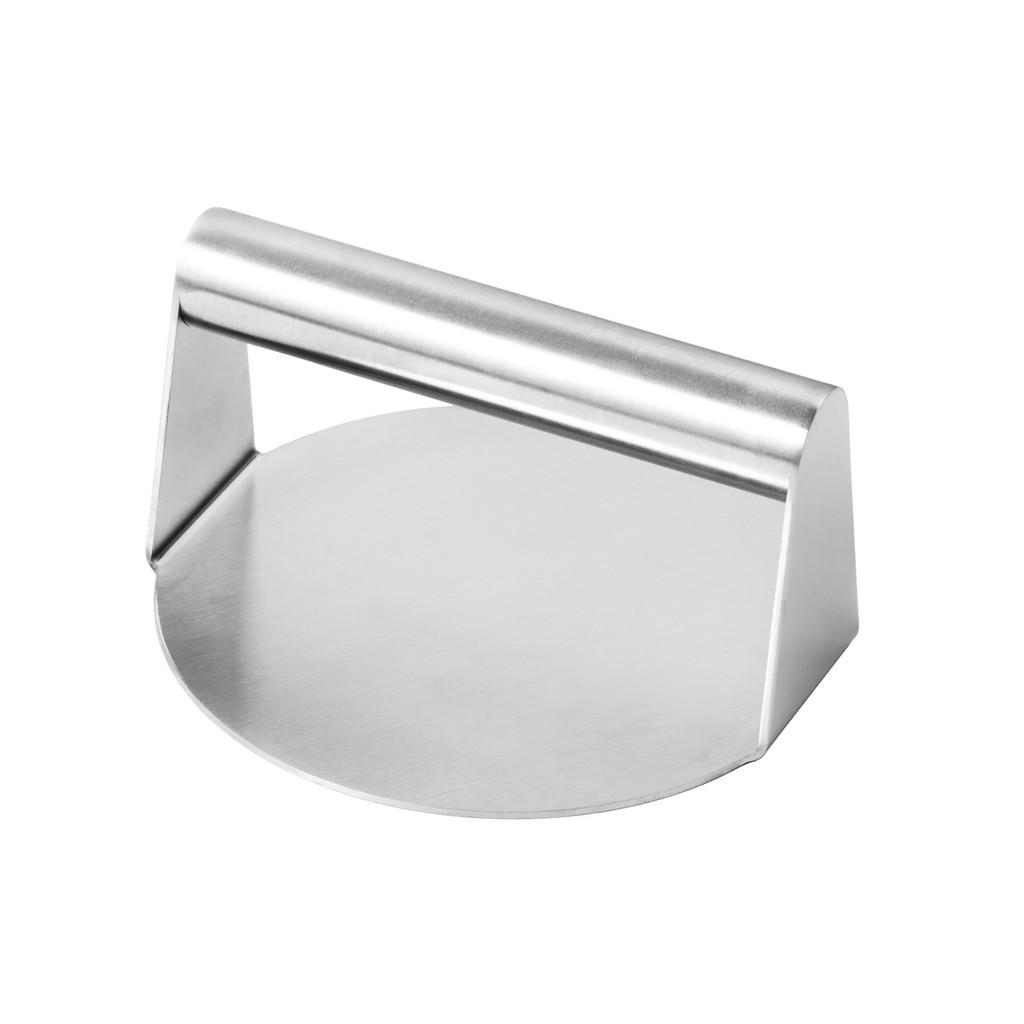 

Stainless Steel Hamburger Press Set With Silicone Sleeve For Home Cooking And Gift Giving Silver