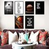 Basketball Canvas Wall Art Pirational Sport Theme Painting Picture Wall Decor Black White Basketball Motivational Quotes Poster Print Artwork for