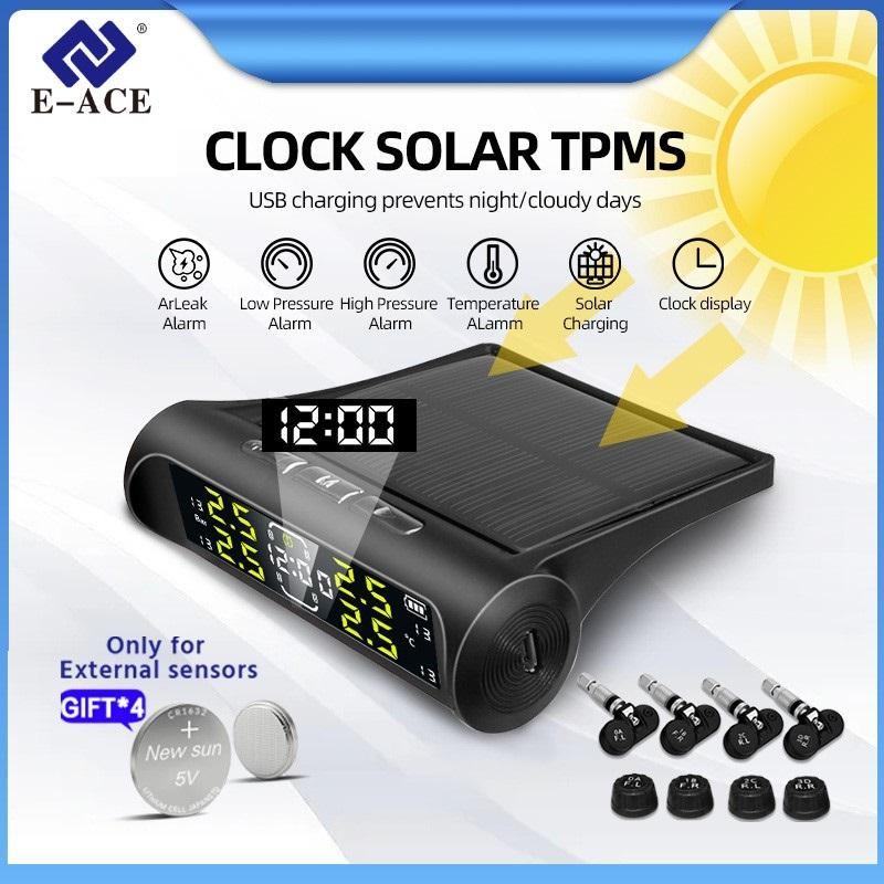 

TPMS Система контроля давления в шинах Дисплей солнечной энергии Предупреждение о температуре Тип прикуривателя Зарядка через USB