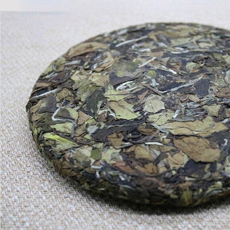 350g Spring White Tea Shoumei White Tea Cake  Natural Small Leaf Tea Health Care