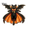 Pumpkin Theme Ornaments Halloween Ghost Welcome Door Hanger, Cute Wooden Sign with Witch Hat & Hanger Elements, Fall Indoor Outdoor Wall Decor