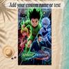 Beach TowelHunter × Hunter Custom Name Text Personalized Soft Towel for Beach Pool Indoor Home Decor Gift