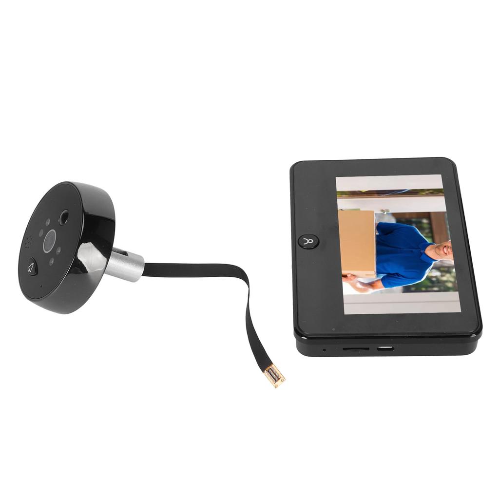 4.5in WiFi Smart Digital Door Viewer Night Vision Motion Detection Remote Monitoring Visual