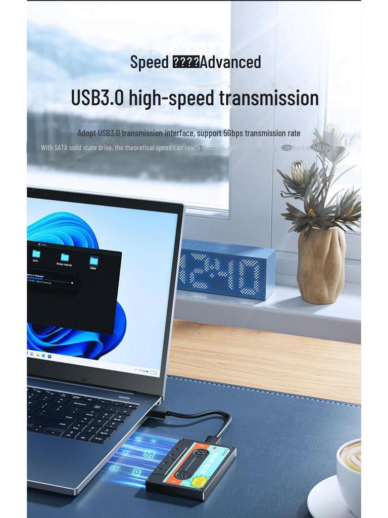 Orico 2580U3 2.5" Extern Tip-C SSD SATA USB Carcasă Universală pentru Hard Disk