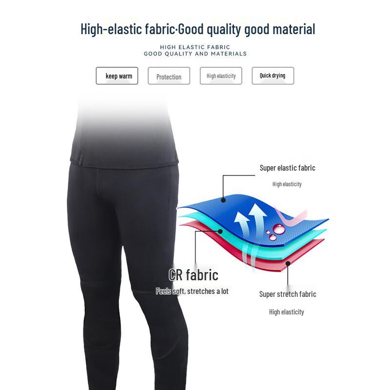 WATERTIME Adult Neoprene Split Diving Pants L
