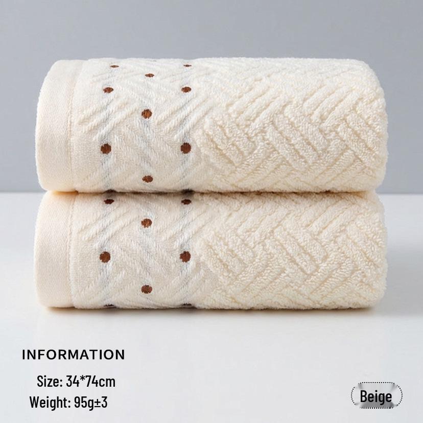 Soft, Thick Pure Cotton Face Towels - Absorbent and Gentle for Adults