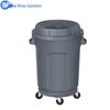 Blue Whale Commercial Round Waste Bin with Lid and Wheels