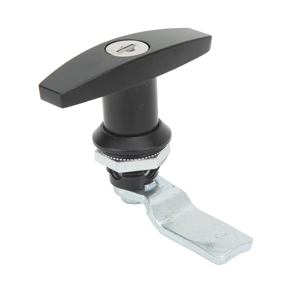 T Handle Door Lock Zinc Alloy T Handle Cabinet Latch for Garage Trailer Tool Box Black