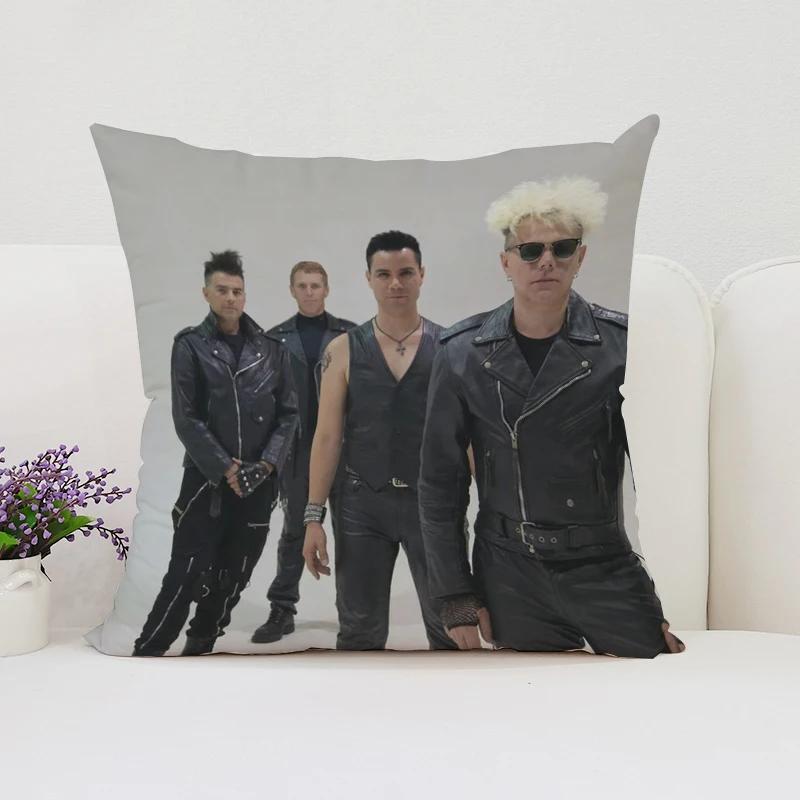 Wendbarer bedruckter Kissenbezug D-Depeche M-Mode Fan-Geschenk Zuhause Sofa Dekokissenbezug Stuhl Lendenkissen 40x40
