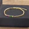 Nidin New Arrival Adjustable Tennis Bracelets for Women Shiny Zircon Crystal Bangle Girls Chain Jewelry Fine Party Birthday Gift