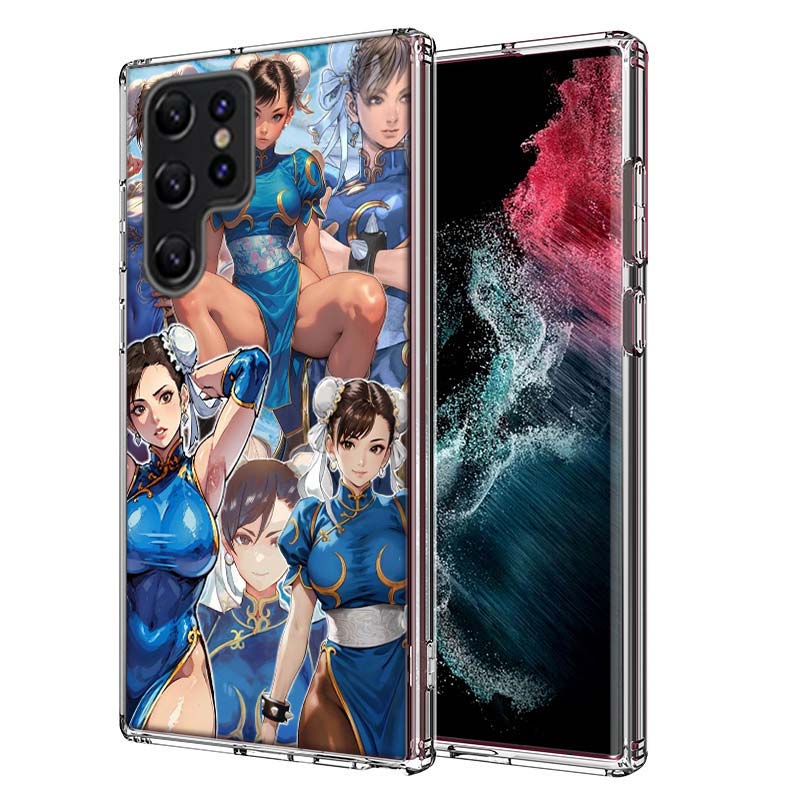 

Game Anime Ch-Chun Li Capa Phone Case For Samsung S26 Ultra S25 Edge Galaxy S23 S21 S20 S24 FE S22 S10 Plus Cover Clear TPU Shel Samsung S24 FE