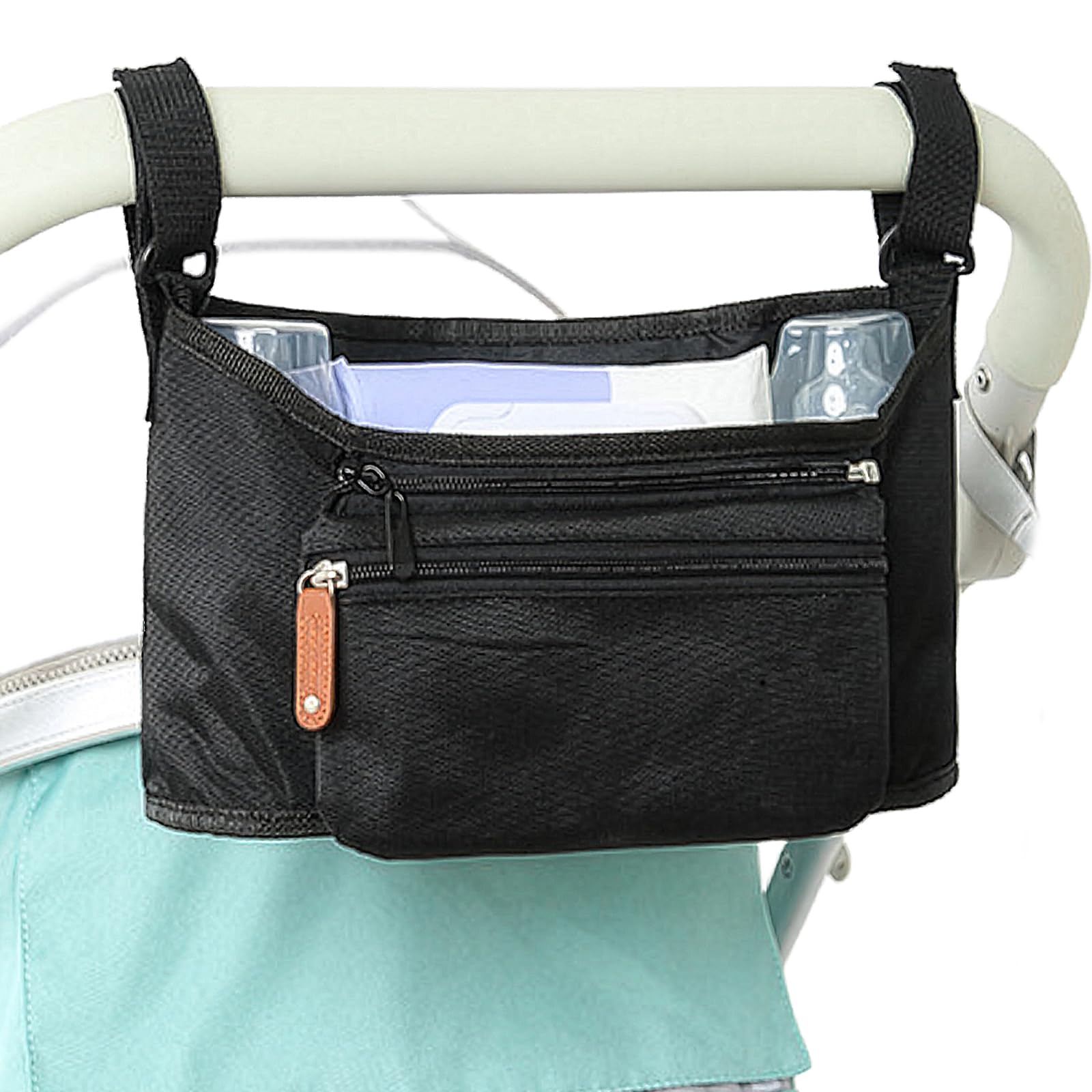 

Stroller Bag, Pet Cart, Drink Holder | Multifunctional Stroller Bag Organizer | Stroller Bag with Diaper and Bottle Storage