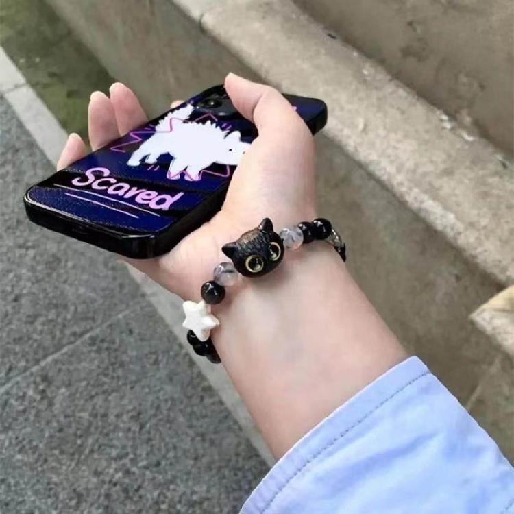 Stylish Bracelet Lucky Cat Charm Bangle Adjustable String Wrist Chain Fashion