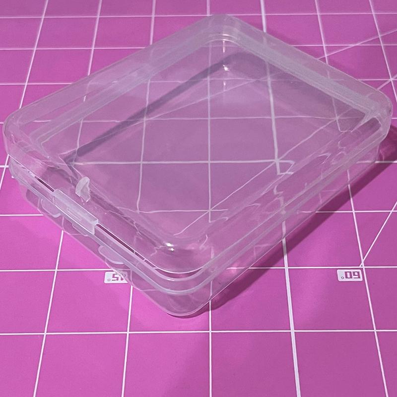 Transparent Storage Box Card Holder Film Storage Box Sticker Stationery Storage Box Square Clear Jewelry Storage Case