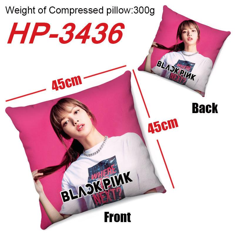 Blackpink Anime Printed Removable Washable Pillows Cushions