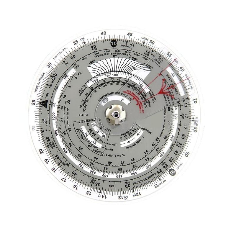 Flight Training Circular Navigation Calculation Ruler Flight Computer For Aviation Plotter Slide Rule