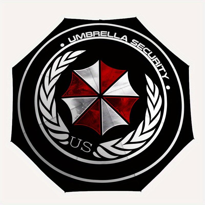 Regenschirm Security US Abzeichen Aufkleber Decal - WasserdichtLanglebigRegenschirm, Tragbarer 3-fach Kompakter Regenschirm für Männer & Frauen Geschenk