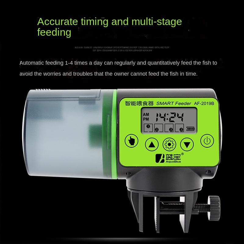 Aquarium Feeder Automatic Tank Auto Fish Timer Digital LCD Automatic Electronic Intellectual Ability Fish Foods Smart Feeder