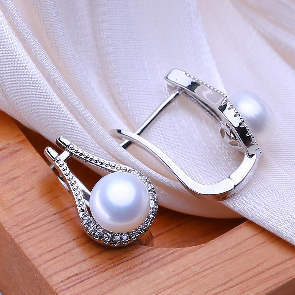 LSOOYH Freshwater Pearl Earrings For Women Statement Star Clip On Earrings Fashion Pearl Jewelry