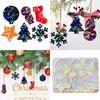 Holographic Christmas Silicone Mold for Ornaments Snowman Resin Mold Christmas Tree Snowflake Pendant Epoxy Molds