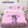 Aphmau Pattern Bedding,Quilt Set Quilt Cover Pillowcase Home Decoration Birthday Gift (1 * Duvet Cover + 2 * Pillowcase, Without Core)
