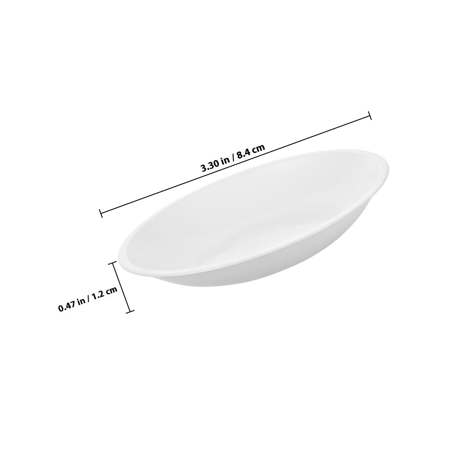 

2Pcs Durable Reusable Weighing Trays Kitchen Digital Scale Plates Portable Measuring Bowls for Food Powder Weight